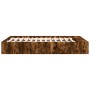 Smoked oak engineered wood bed frame 120x200cm by vidaXL, Beds and slatted bases - Ref: Foro24-3280577, Price: 134,48 €, Disc...