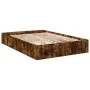Smoked oak engineered wood bed frame 120x200cm by vidaXL, Beds and slatted bases - Ref: Foro24-3280577, Price: 132,81 €, Disc...