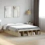 Sonoma oak engineered wood bed frame 140x190 cm by vidaXL, Beds and slatted bases - Ref: Foro24-3280582, Price: 131,76 €, Dis...