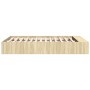 Estructura de cama madera de ingeniería roble Sonoma 140x190 cm de vidaXL, Camas y somieres - Ref: Foro24-3280582, Precio: 13...