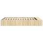 Sonoma oak engineered wood bed frame 120x190 cm by vidaXL, Beds and slatted bases - Ref: Foro24-3280596, Price: 126,70 €, Dis...