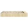 Sonoma oak engineered wood bed frame 120x190 cm by vidaXL, Beds and slatted bases - Ref: Foro24-3280596, Price: 125,16 €, Dis...