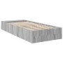 Sonoma gray engineered wood bed frame 100x200 cm by vidaXL, Beds and slatted bases - Ref: Foro24-3280606, Price: 109,93 €, Di...