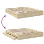 Cama con cajones madera ingeniería roble Sonoma 200x200 cm de vidaXL, Camas y somieres - Ref: Foro24-3280631, Precio: 182,14 ...