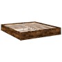 Cama con cajones madera de ingeniería roble ahumado 200x200 cm de vidaXL, Camas y somieres - Ref: Foro24-3280633, Precio: 183...