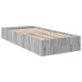 Sonoma-grauer Holzwerkstoff-Bettrahmen 75 x 190 cm von vidaXL, Betten und Lattenroste - Ref: Foro24-3280627, Preis: 103,37 €,...