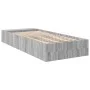 Sonoma gray engineered wood bed frame 75x190 cm by vidaXL, Beds and slatted bases - Ref: Foro24-3280627, Price: 102,14 €, Dis...