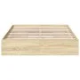 Sonoma oak engineered wood bed with drawers 140x200 cm by vidaXL, Beds and slatted bases - Ref: Foro24-3280659, Price: 165,89...