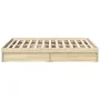 Sonoma oak engineered wood bed with drawers 140x200 cm by vidaXL, Beds and slatted bases - Ref: Foro24-3280659, Price: 165,89...