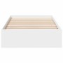 Weißes Holzwerkstoffbett mit Schubladen 100x200 cm von vidaXL, Betten und Lattenroste - Ref: Foro24-3280671, Preis: 150,50 €,...