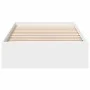 White engineered wood bed with drawers 100x200 cm by vidaXL, Beds and slatted bases - Ref: Foro24-3280671, Price: 143,57 €, D...