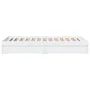 White engineered wood bed with drawers 100x200 cm by vidaXL, Beds and slatted bases - Ref: Foro24-3280671, Price: 143,57 €, D...