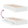 Weißes Holzwerkstoffbett mit Schubladen 100x200 cm von vidaXL, Betten und Lattenroste - Ref: Foro24-3280671, Preis: 150,50 €,...