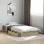 Sonoma oak engineered wood bed with drawers 100x200 cm by vidaXL, Beds and slatted bases - Ref: Foro24-3280673, Price: 129,93...