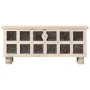 Aufbewahrungsbox aus massivem Akazienholz 110x40x45 cm weiß von vidaXL, Aufbewahrungskisten - Ref: Foro24-247670, Preis: 249,...