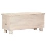 Solid acacia wood storage box 110x40x45 cm white by vidaXL, Storage trunks - Ref: Foro24-247670, Price: 253,36 €, Discount: %