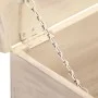 Aufbewahrungsbox aus massivem Akazienholz 110x40x45 cm weiß von vidaXL, Aufbewahrungskisten - Ref: Foro24-247670, Preis: 249,...