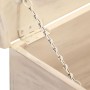 Solid acacia wood storage box 110x40x45 cm white by vidaXL, Storage trunks - Ref: Foro24-247670, Price: 253,36 €, Discount: %