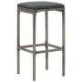 Garden table and stools 7 pieces acacia wood PE rattan gray by vidaXL, Garden sets - Ref: Foro24-3295287, Price: 362,25 €, Di...