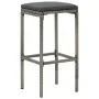 Gartentisch und Hocker 7 Stück Akazienholz PE Rattan grau von vidaXL, Gartensets - Ref: Foro24-3295287, Preis: 339,51 €, Raba...