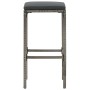 Garden table and stools 7 pieces acacia wood PE rattan gray by vidaXL, Garden sets - Ref: Foro24-3295287, Price: 362,25 €, Di...