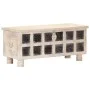 Aufbewahrungsbox aus massivem Akazienholz 110x40x45 cm weiß von vidaXL, Aufbewahrungskisten - Ref: Foro24-247670, Preis: 249,...