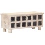 Solid acacia wood storage box 110x40x45 cm white by vidaXL, Storage trunks - Ref: Foro24-247670, Price: 253,36 €, Discount: %