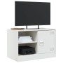 TV-Schrank aus weißem Stahl, 67 x 39 x 44 cm von vidaXL, TV-Möbel - Ref: Foro24-841701, Preis: 61,87 €, Rabatt: %