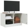 TV-Schrank aus weißem Stahl, 67 x 39 x 44 cm von vidaXL, TV-Möbel - Ref: Foro24-841701, Preis: 61,27 €, Rabatt: %
