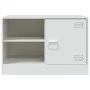 TV-Schrank aus weißem Stahl, 67 x 39 x 44 cm von vidaXL, TV-Möbel - Ref: Foro24-841701, Preis: 61,27 €, Rabatt: %