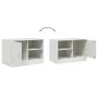 TV-Schrank aus weißem Stahl, 67 x 39 x 44 cm von vidaXL, TV-Möbel - Ref: Foro24-841701, Preis: 61,27 €, Rabatt: %