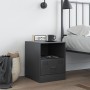 Anthrazitgrauer Nachttisch aus Stahl, 34,5 x 39 x 44 cm von vidaXL, Nachttische - Ref: Foro24-841755, Preis: 54,46 €, Rabatt: %