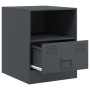 Anthracite gray steel nightstand 34.5x39x44 cm by vidaXL, Nightstands - Ref: Foro24-841755, Price: 54,46 €, Discount: %