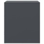 Anthrazitgrauer Nachttisch aus Stahl, 34,5 x 39 x 44 cm von vidaXL, Nachttische - Ref: Foro24-841755, Preis: 54,46 €, Rabatt: %