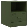 Nachttische 2 Einheiten olivgrüner Stahl 34,5x39x44 cm von vidaXL, Nachttische - Ref: Foro24-841760, Preis: 82,15 €, Rabatt: %