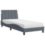 Bett mit dunkelgrauer Samtmatratze 90x190 cm von vidaXL, Betten und Lattenroste - Ref: Foro24-3208569, Preis: 279,06 €, Rabat...