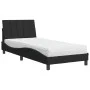 Bett mit schwarzer Samtmatratze 90x200 cm von vidaXL, Betten und Lattenroste - Ref: Foro24-3208576, Preis: 274,40 €, Rabatt: %