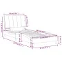 Bett mit schwarzer Samtmatratze 90x200 cm von vidaXL, Betten und Lattenroste - Ref: Foro24-3208576, Preis: 274,40 €, Rabatt: %