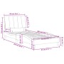 Cama con colchón terciopelo negro 90x200 cm de vidaXL, Camas y somieres - Ref: Foro24-3208576, Precio: 291,53 €, Descuento: %