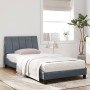 Bett mit dunkelgrauer Samtmatratze 100x200 cm von vidaXL, Betten und Lattenroste - Ref: Foro24-3208581, Preis: 298,35 €, Raba...