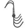 Cable tie hanger coat rack with 6 swivel hooks black steel by vidaXL, Horse rein accessories - Ref: Foro24-172465, Price: 18,...