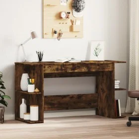Schreibtisch aus geräuchertem Eichenholzwerkstoff, 140 x 50 x 75 cm von vidaXL, Schreibtische - Ref: Foro24-840552, Preis: 86...