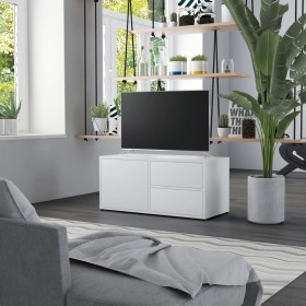 Weißer TV-Schrank aus Sperrholz, 80 x 34 x 36 cm von vidaXL, TV-Möbel - Ref: Foro24-801850, Preis: 61,08 €, Rabatt: %