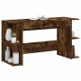 Schreibtisch aus geräuchertem Eichenholzwerkstoff, 140 x 50 x 75 cm von vidaXL, Schreibtische - Ref: Foro24-840552, Preis: 87...