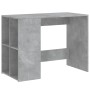 Betongrauer Schreibtisch aus Holzwerkstoff, 102 x 50 x 75 cm von vidaXL, Schreibtische - Ref: Foro24-840544, Preis: 78,13 €, ...