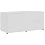 White plywood TV cabinet 80x34x36 cm by vidaXL, TV Furniture - Ref: Foro24-801850, Price: 60,10 €, Discount: %