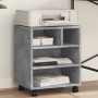 Druckerständer mit Rollen betongrau 41x32x48 cm von vidaXL, Drucker unterstützt - Ref: Foro24-840621, Preis: 41,19 €, Rabatt: %