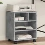 Printer stand with wheels concrete gray 41x32x48 cm by vidaXL, Printer supports - Ref: Foro24-840621, Price: 40,68 €, Discoun...