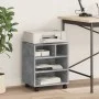 Printer stand with wheels concrete gray 41x32x48 cm by vidaXL, Printer supports - Ref: Foro24-840621, Price: 40,68 €, Discoun...