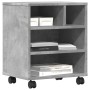 Druckerständer mit Rollen betongrau 41x32x48 cm von vidaXL, Drucker unterstützt - Ref: Foro24-840621, Preis: 41,19 €, Rabatt: %